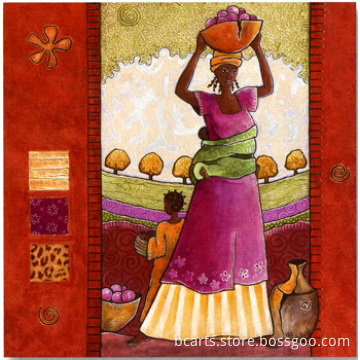 Beautiful African Woman Abstract Painting for Sale with Best Price